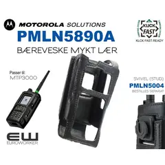 Motorola PMLN5890A  Klick Fast Ready Bæreveske i mykt lær (MTP3000)