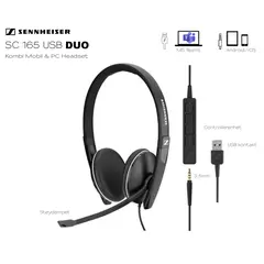 Sennheiser | EPOS SC165 DUO  (3,5mm, USB)