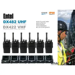 Entel DX482 UHF eller DX422 VHF Yrkesradio Pakke  (IP68, DMR)