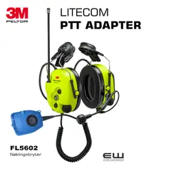 3M Peltor FL5602-50  Tilbehørskabel med Ekstern PTT