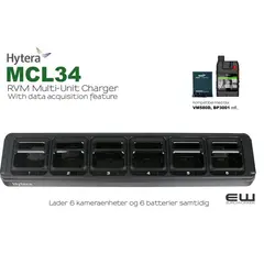 Hytera MCL34  MultiCharger With Data Acquisition (VM580D, BP3001..)