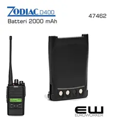 Zodiac D400/D300 Batteri (2000 mAh)