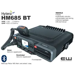 Hytera HM685 Stasjonær radio (UHF, VHF, BT)