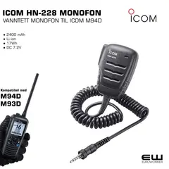 Icom HM-228 Monofon til M93D/M94D