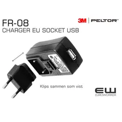 3M Peltor FR08 USB Strømadater 7000108521