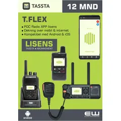 12 mnd Tassta T-Flex POC App lisens (Android, iOS)