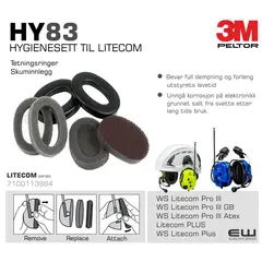 3M Peltor HY83 Hygienesett WS Litecom Pro III (7100113964)_euroworker