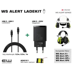 Ladekit for 3M Peltor WS Alert serie