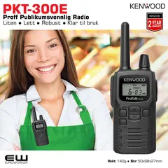 Kenwood PKT-300E PMR446 Analog Radio: Liten, Enkel og Klar til Bruk!