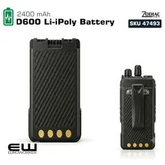 Zodiac D600 Li-iPoly Battery 2400mAh