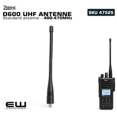 Zodiac D600 Standard UHF antenne - 400-470MHz