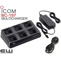 Icom BC-197 6-punkts Multicharger
