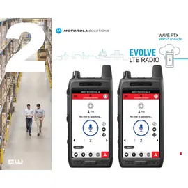 LEIE 2 stk Motorola Evolve m/Wave PTX (3 år)