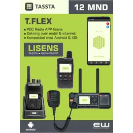 12 mnd Tassta T-Flex POC App lisens (Android, iOS)