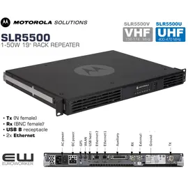 Motorola MOTOTRBO SLR5500 50W VHF & UHF Repeater - MDR10JCGANQ1AN - MDR10QCGANQ1AN