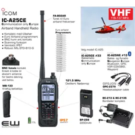 Icom IC-A25CE #33 VHF Airband Handheld Radio