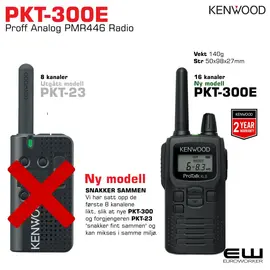 Kenwood PKT-23 PMR Lisensfri Radio (analog)
