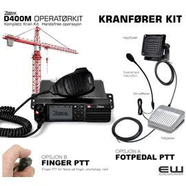Zodiac D400M - Krankit - Operatørkit (Finger PTT, Foot PTT)