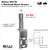 Glomex V9176 L Masthead Mount Bracket 1"-14TPI