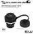 RJ45 CAT.6 Chassi Adapter i Metall