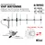 WY140-6N (140-160MHz) WY155-6N (155-175 MHz)
Sirio VHF Yagi Baseantenne  High Gain Retningstyrt