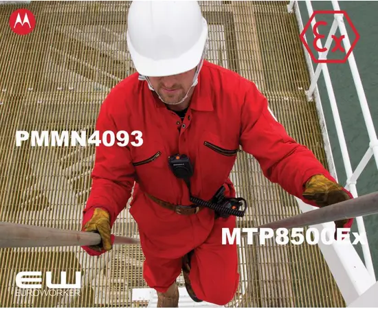 Motorola PMMN4093 Kombinert PTT Adapter og Monofon Atex (MTP8000Ex-serien)