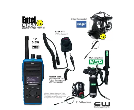 Entel DT953 446MHz Lisensfri (Atex)