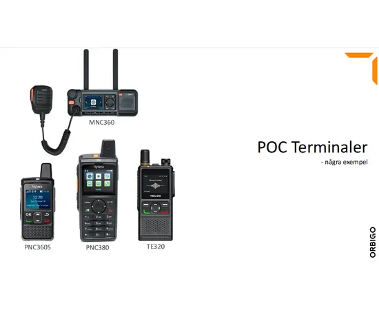 OrbiGo PTT - POC Android Abonnement (24 mnd)