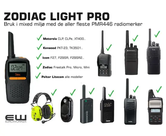 Zodiac Light Pro Butikksamband 4-PACK BUNDLE (446MHz & 444MHz)
