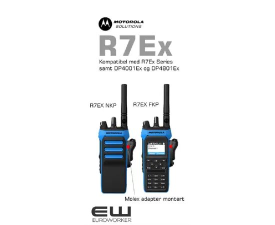 Motorola PMLN6047  Molex Quick Release Audio Adapter (ATEX, R7Ex, DP4000Ex-serie)