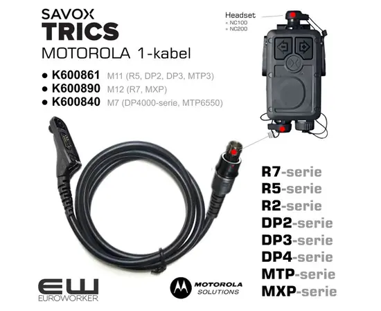 SAVOX Trics Lite - Tactical Radio Intercom Communication System