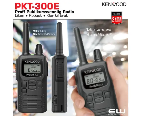 Kenwood PMR PKT300 Publikumsvennlig Butikksamband