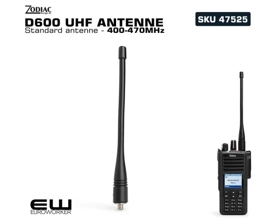 Zodiac D600 Standard UHF antenne - 400-470MHz